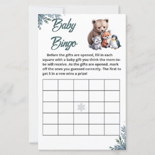 "Snowflake" Baby Shower Bingo