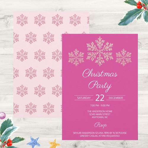 Snowflake Berry Bling Elegant Festive Christmas