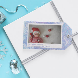 Snowflake Blue Festive Baby Tag