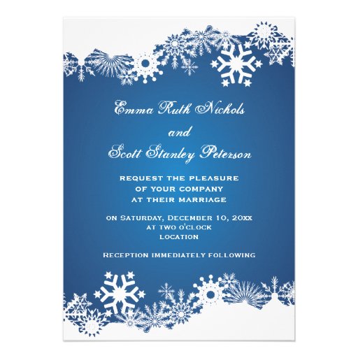 Zazzle Winter Wedding Invitations 3