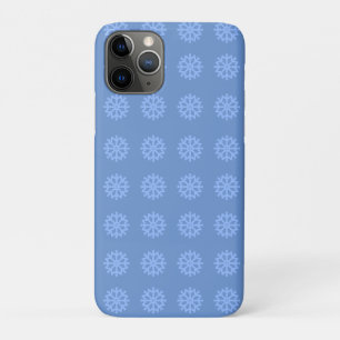 Snowflake Blue Winter Pattern   iPhone 11 Pro Case