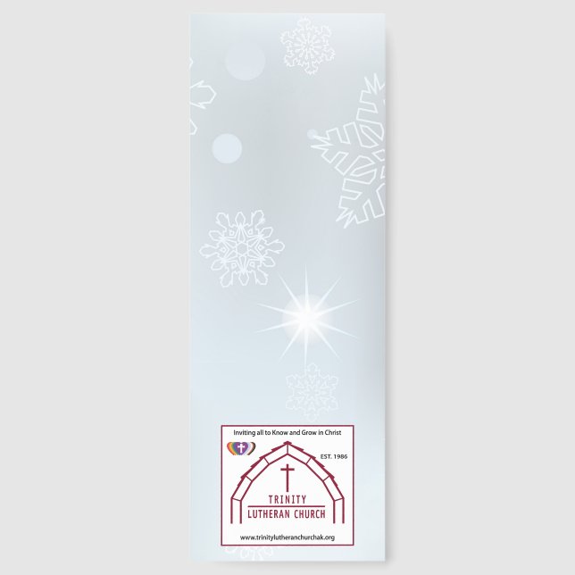 Snowflake Bookmark  (Front)