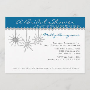 Snowflake Bridal Shower Invitation