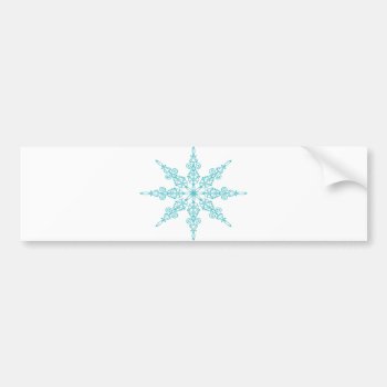 Snowflake Bumper Sticker by jamierushad at Zazzle
