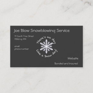 Snowflake Business Card