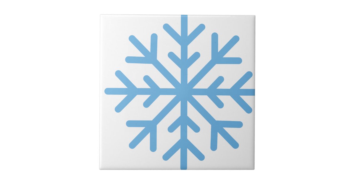 Snowflake Cartoon Tile | Zazzle Snowflake Cartoon Tile | Zazzle
