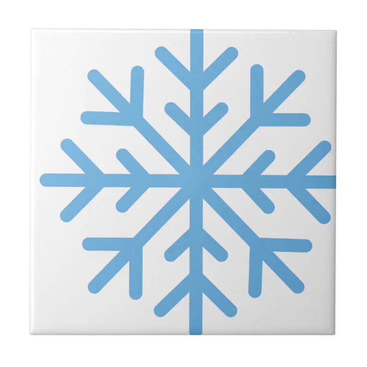 Snowflake Cartoon Tile | Zazzle