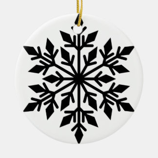 Snowflake Ceramic Ornament