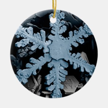Snowflake Ceramic Ornament by Emily_E_Lewis at Zazzle