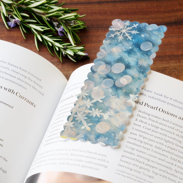 Snowflake Christmas Bookmark, Festive Holiday Gift Bookmarks (Book)