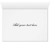 Snowflake Christmas Card (Inside Horizontal (Bottom))