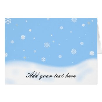 Snowflake Christmas Card by OneStopGiftShop at Zazzle