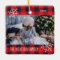 Snowflake Christmas Family Photo Red Buffalo Plaid