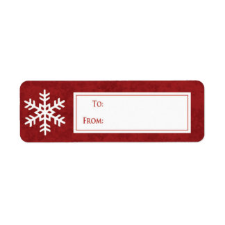 SnowFlake Christmas gift sticker