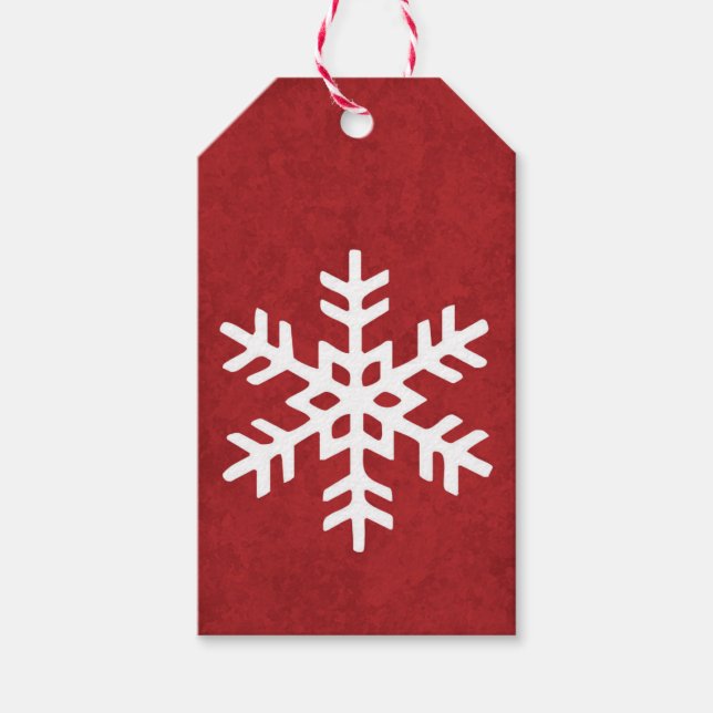 Snowflake Christmas Gift Tag (Front)