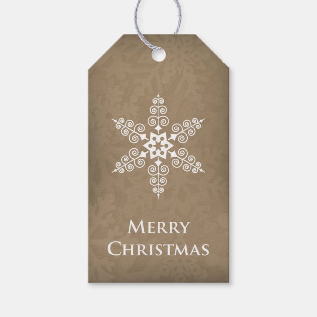 Snowflake Christmas Gift Tag II (Front)