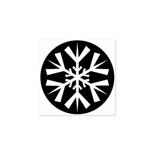 Snowflake Christmas Holiday Card Making Art Craft Rubber Stamp