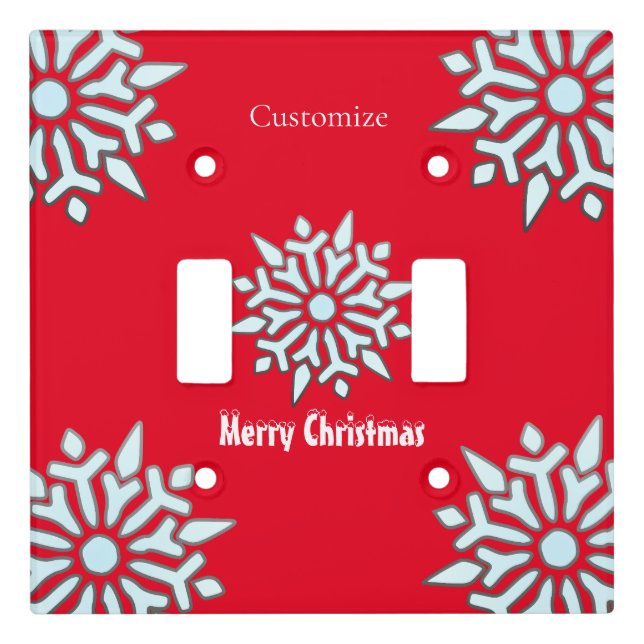 Snowflake Christmas Ornament Thunder_Cove  Light Switch Cover (Front)