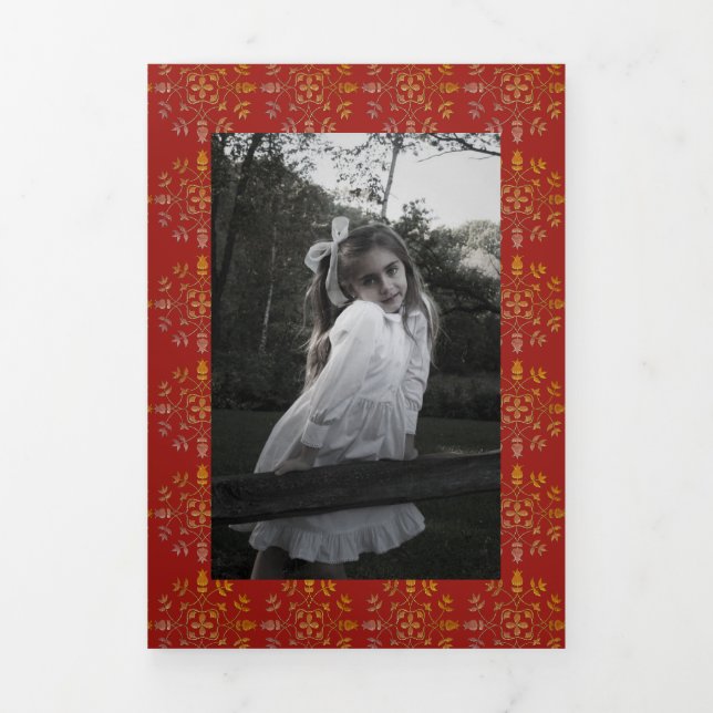 Snowflake Christmas Photo Card Multi Photo (Cover)