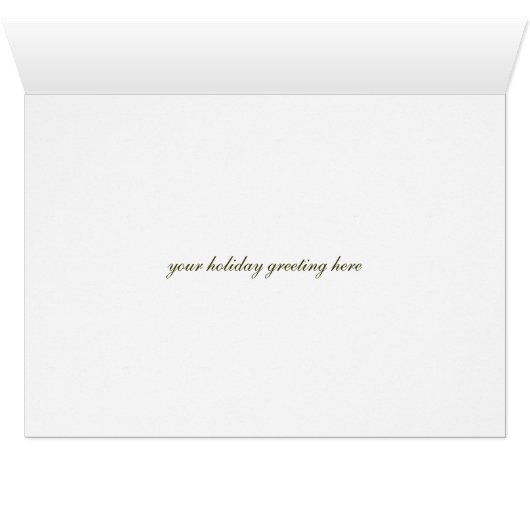 Snowflake Christmas Photo Greeting Cards (Inside Horizontal (Bottom))