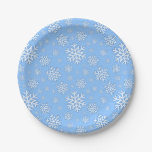 Snowflake Christmas plates