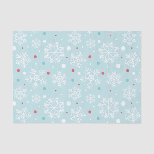 Snowflake Christmas Tissue Paper (Front)