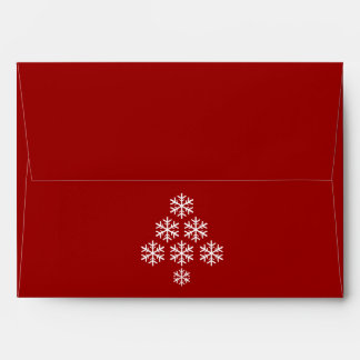 Snowflake Christmas Tree ~ Holiday Envelope