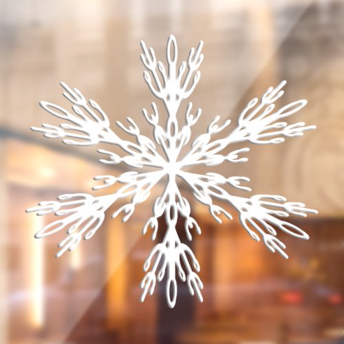 Snowflake Christmas Vinyl Window Cling