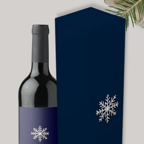Snowflake Christmas Wine Gift Box