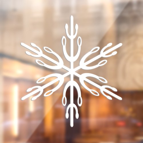 Snowflake Christmas Winter Vinyl Window Cling