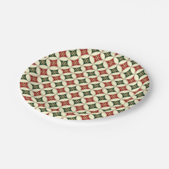 Snowflake Circles-2-PAPER PLATES (Angled)