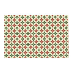 Snowflake Circles-3-PAPER PLACE-MAT Placemat