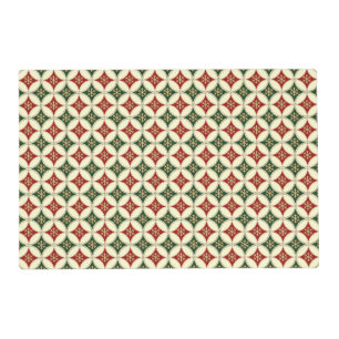 Snowflake Circles-4-PAPER PLACE-MAT Placemat