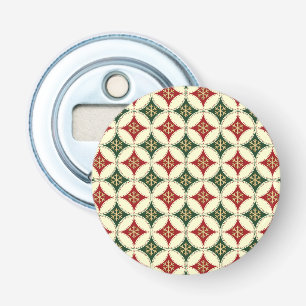 Snowflake Circles-4-ROUND BOTTLE OPENER