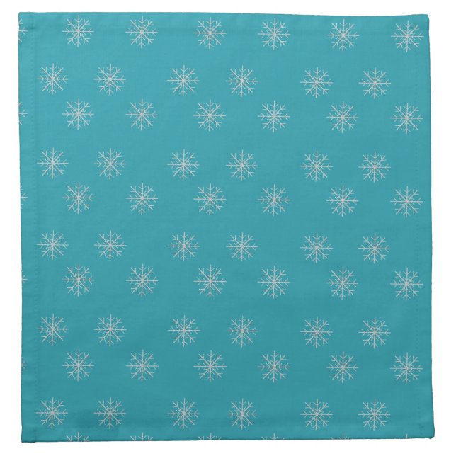 Snowflake  cloth napkin (Front)