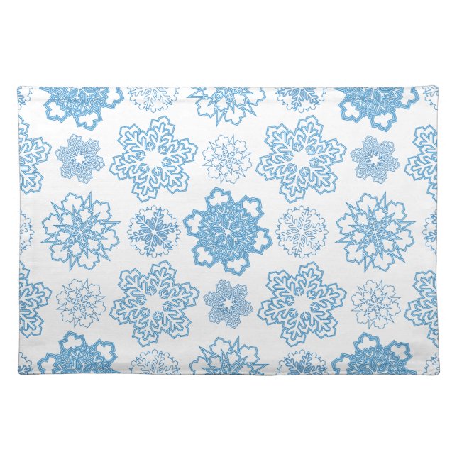 Snowflake Cloth Placemat (Front)