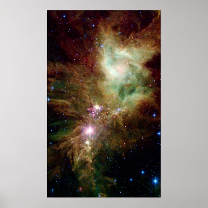 Snowflake Cluster & Cone Nebula Print