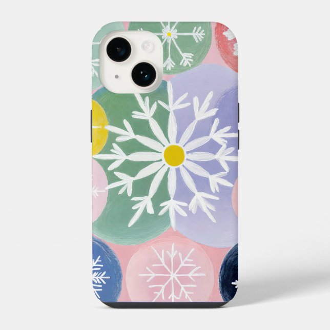 Snowflake Constellations Iphone Case (Back)
