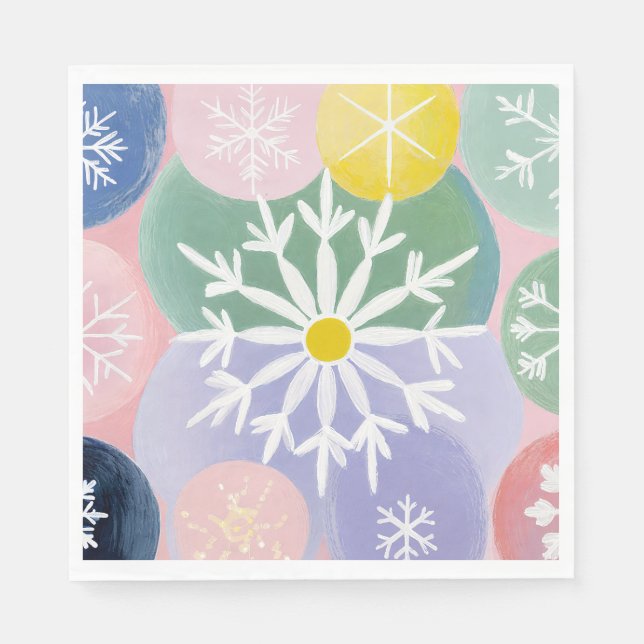 Snowflake Constellations Napkins (Front)