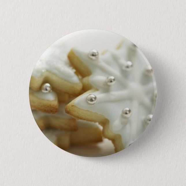 Snowflake Cookies Button (Front)
