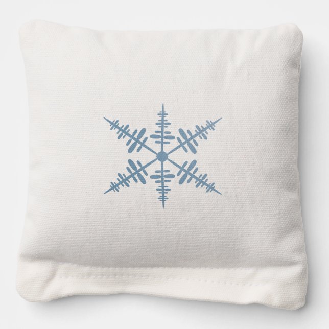 Snowflake Cornhole Bags (Front)