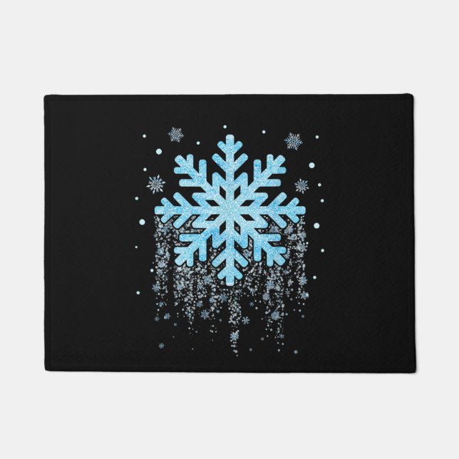 Snowflake Costume Winter Christmas Matching Doormat (Front)