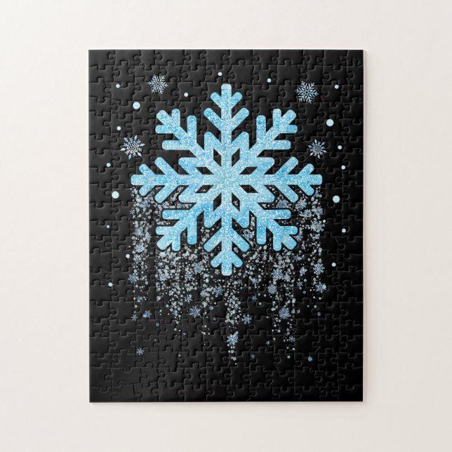 Snowflake Costume Winter Christmas Matching Jigsaw Puzzle (Vertical)