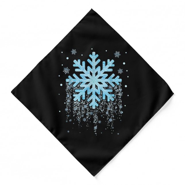 Snowflake Costume Winter Christmas Matching Mens W Bandana (Front)