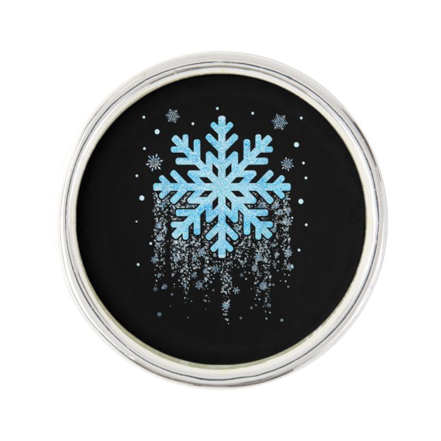 Snowflake Costume Winter Christmas Matching Mens W Lapel Pin (Front)