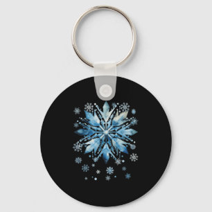 Snowflake Costume Winter Christmas Matching Women Keychain