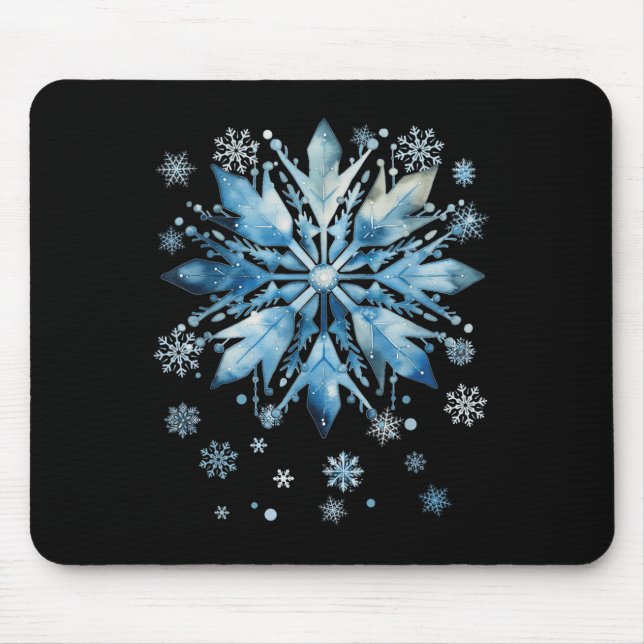 Snowflake Costume Winter Christmas Matching Women  Mouse Pad (Front)