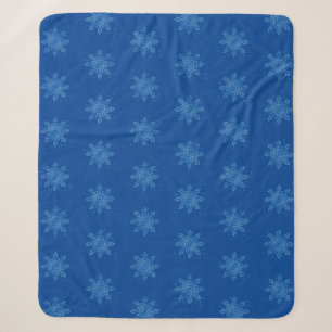 Snowflake Cozy Fleece - Editable Sherpa Blanket