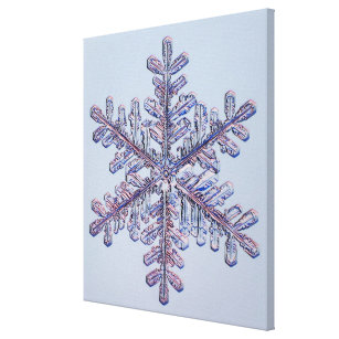 Snowflake Crystal Canvas Print