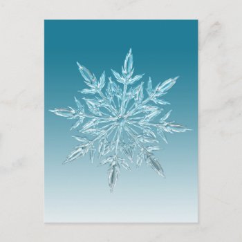 Snowflake Crystal Postcard by Theraven14 at Zazzle